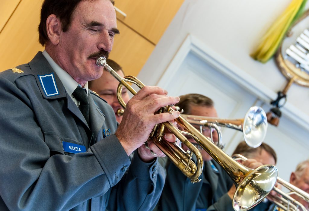 Sotilasmusiikin soittajia